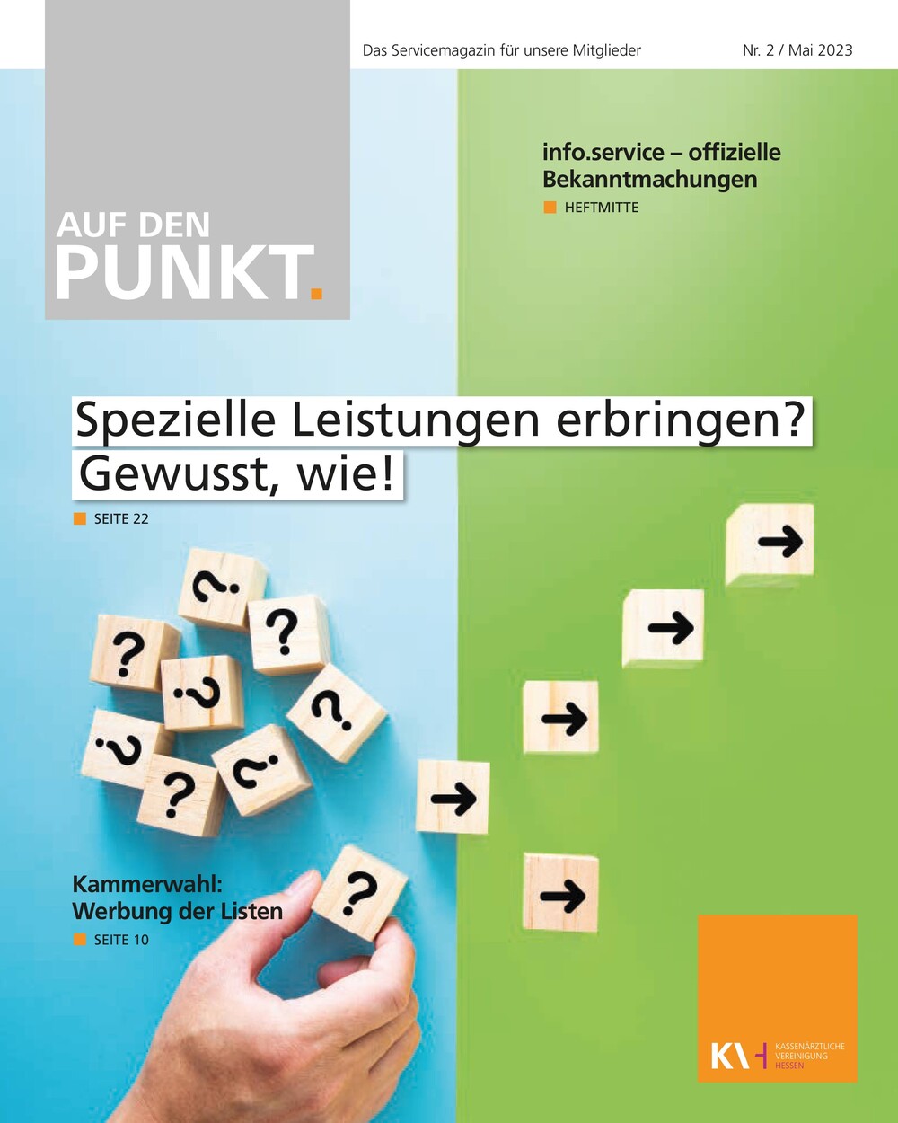 Titelseite der neuesten Auf den PUNKT.“-Ausgabe.