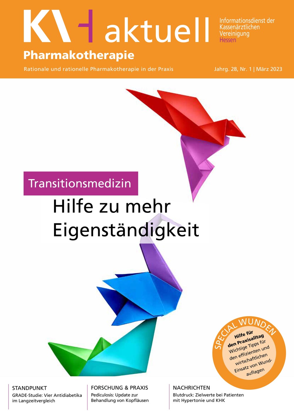 Titelbild der aktuellen Ausgabe KVH Aktuell 1/2023
