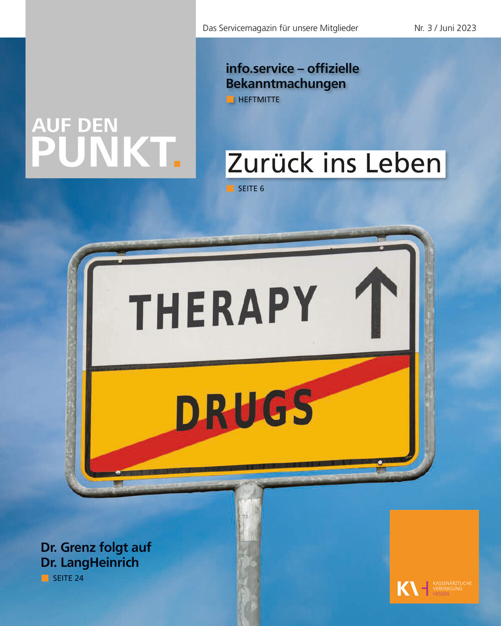Titelseite der neuesten Auf den PUNKT.“-Ausgabe.