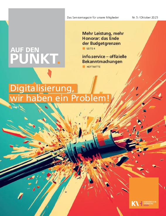 Titelcover "Auf den PUNKT." Nummer 5, Oktober 2025
