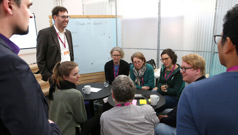 Teilnehmende eines Workshops #FokusVersorgung