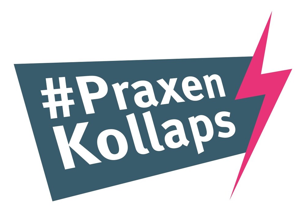 Logo der KBV zur Aktion Praxenkollaps
