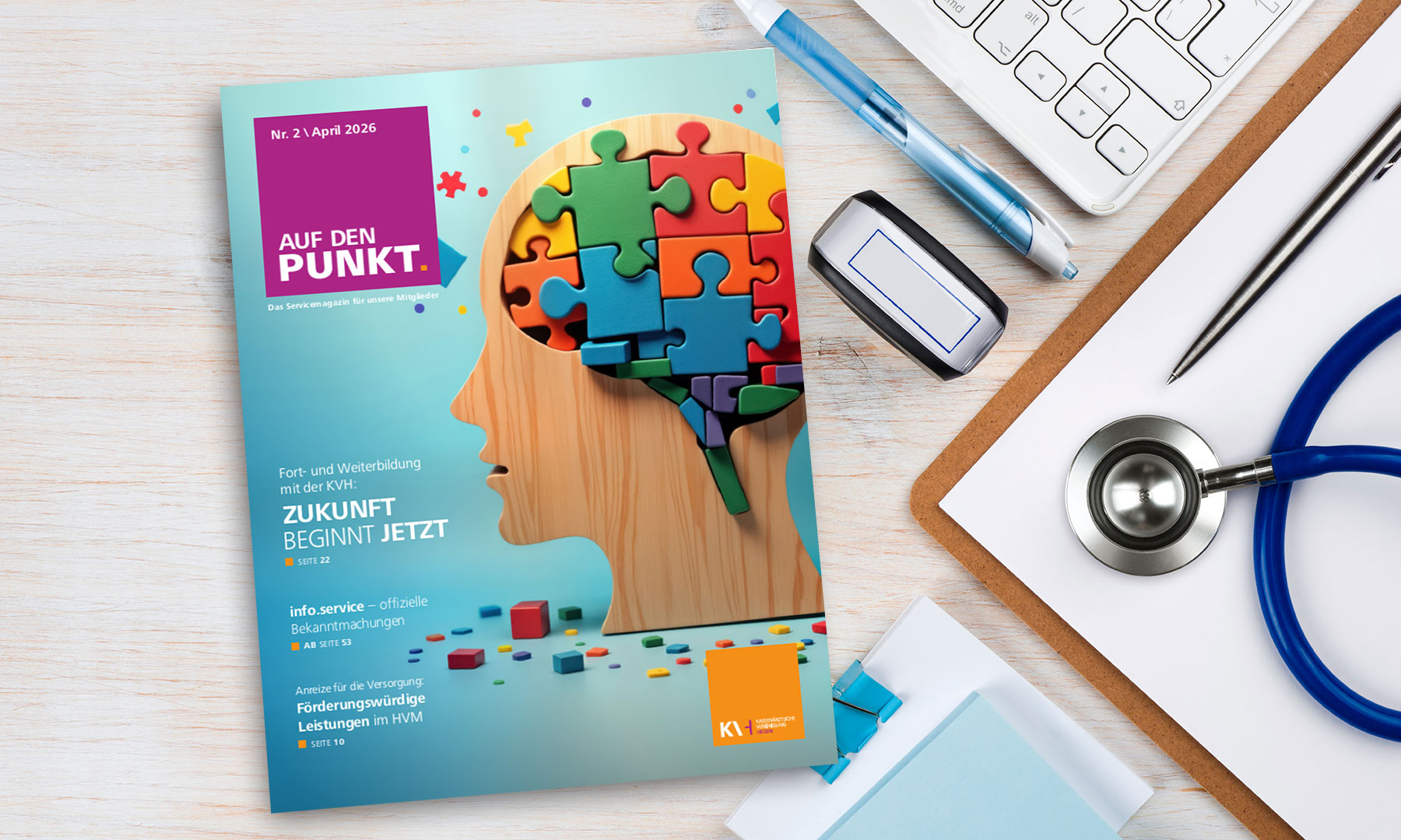 Titelcover "Auf den PUNKT." Nummer 2, April 2026