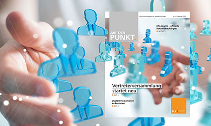 Titelbild der neusten Ausgabe von Auf den Punkt - dem Mitgliedermagazin der KVH. 