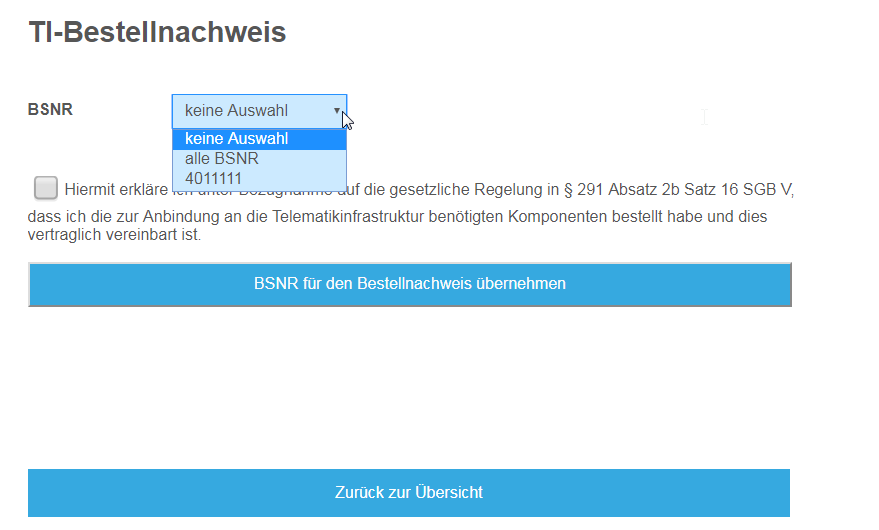 TI-Nachweis via SafeNet Telematikinfrastruktur Online-Nachweis in KV-SafeNet eintragen